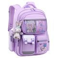 2026 new school backpack for girls, grades 1-6: lightweight, ergonomic, and spine-protecting backpack for elementary school students