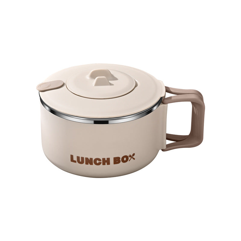 316L stainless steel large-capacity lunch box Office workers can microwave oven heating student canteen rice bowl instant noodle bowl