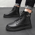 Boots men's british style high-top desert men's short boots workwearautum breathable mid-top outdoor boots 8606