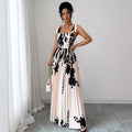 spring/summer new collection: polyester printed straight-leg pants & bohemian-inspired vintage painted dress