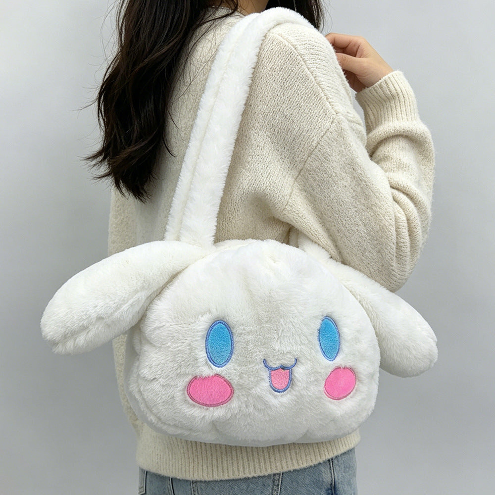 Cartoon plush crossbody bag: instantly turn heads and dominate the scene! overflowing with girly charm, it's irresistibly cute