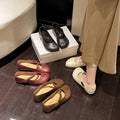 Mary jane shoes round toe soft flatsflats women 2026 spring new arrival flats inclined one strap women's mary jane shoes