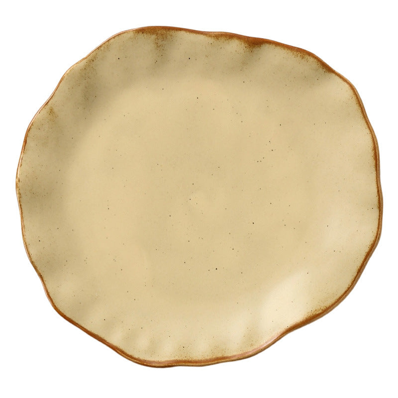 Vintage chic dinnerware set - restaurant, hotel, and home use - unique shaped dessert plates, pastry bowls, and rice bowls - wholesale