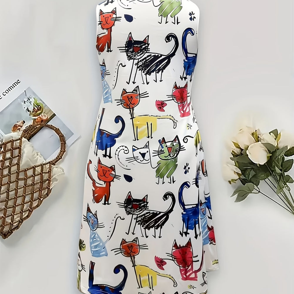 wholesale women's short-sleeved dresses, fashionable women's dresses for spring, summer, and autumn, new cross-border printed designs