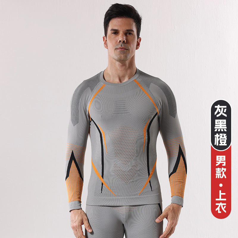 New autumn and winter quick-drying ski clothing underwear set men's and women's sports tight moisture-absorbing perspiration compression warm primer