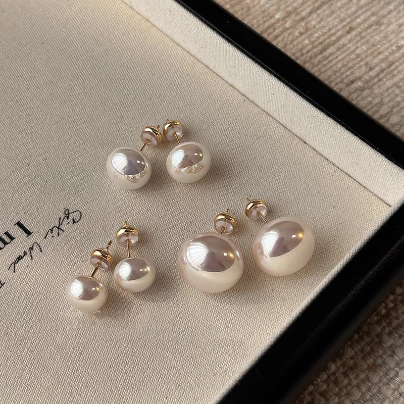 S925 silver needle niche style exquisite pearl earrings easiest for matchelegantbows earrings accessible luxuryelegantsense earrings