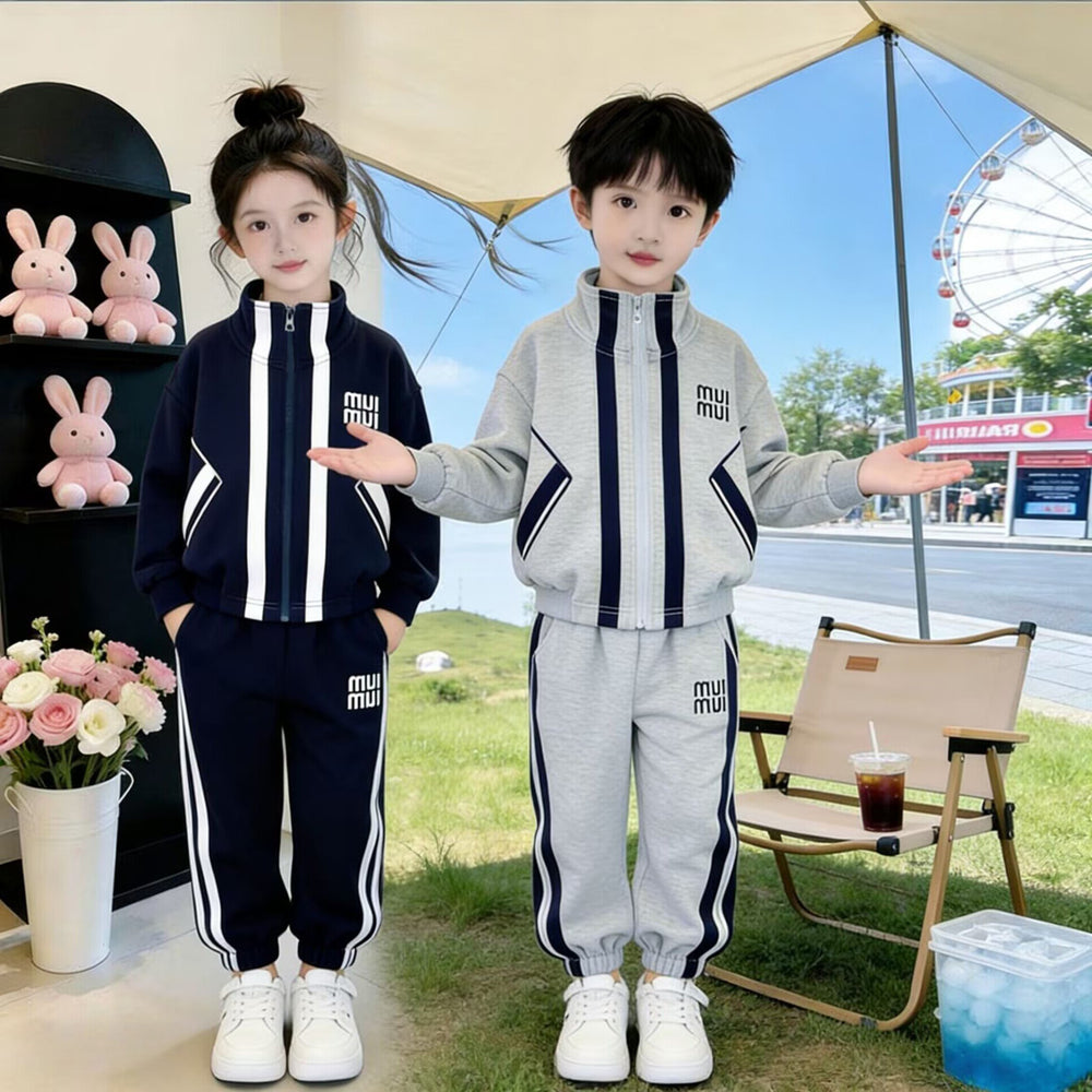 Boys' spring/autumn outfit set: new  trendy casual clothes, stylish and handsome two-piece set for kids