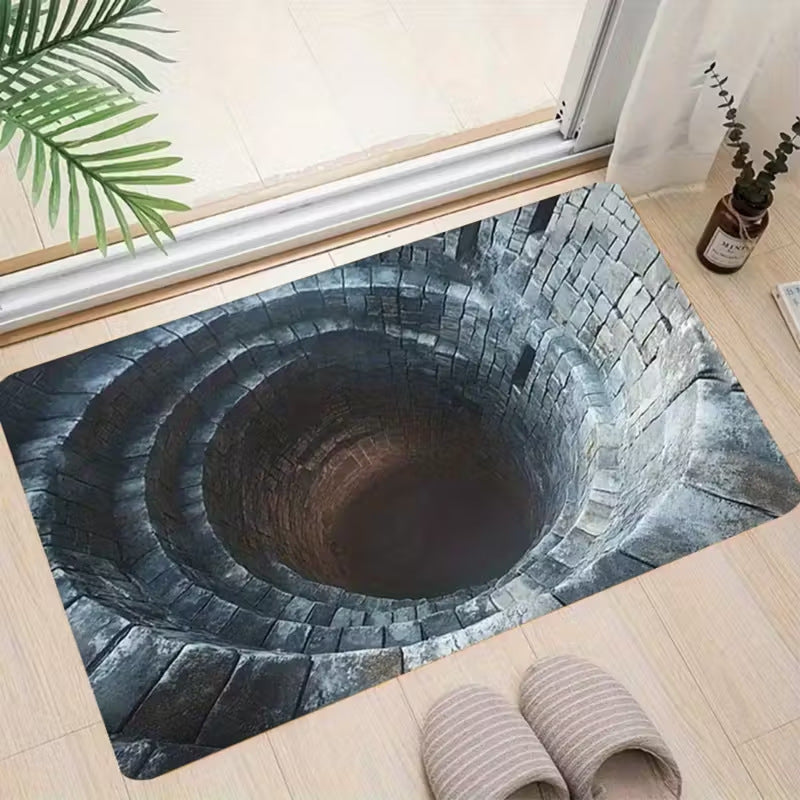 hot-selling stereo visual trap floor mat for home entrance door mat bathroom absorbent foot mat