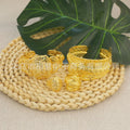 Middle eastern cuff ring set hawaiian nigerian wedding bridal luxury brand charm jewelry gift