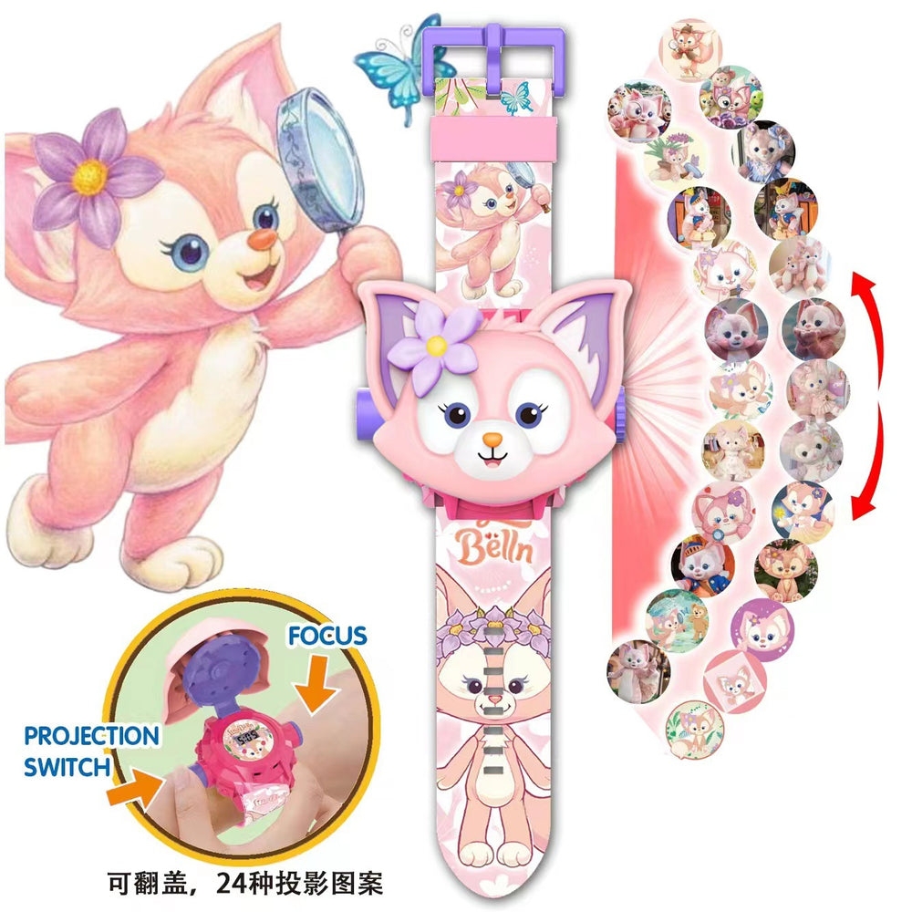 Elsa push-button projector watch - cute cartoon electronic watch for girls - frozen elsa - kindergarten & big kids toy