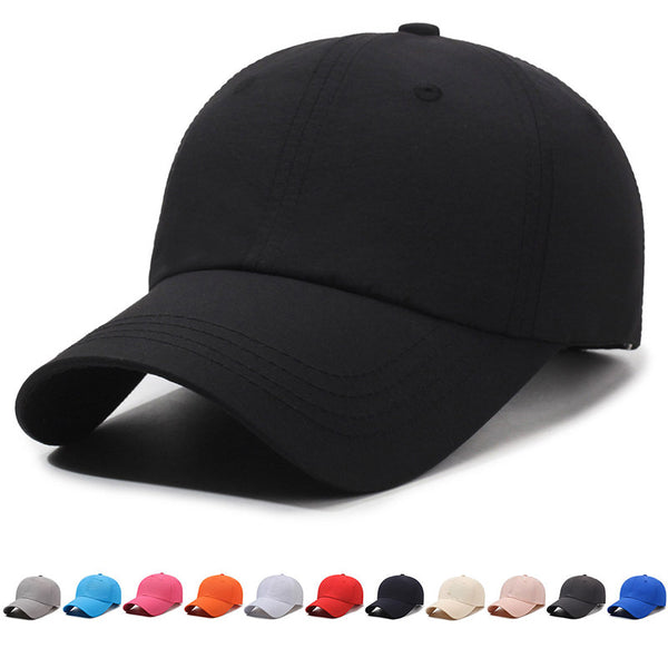 Spring and summer outdoor Korean version mesh hat men's and women's baseball cap sunshade sunscreen breathable perforated duck tongue mesh cap
