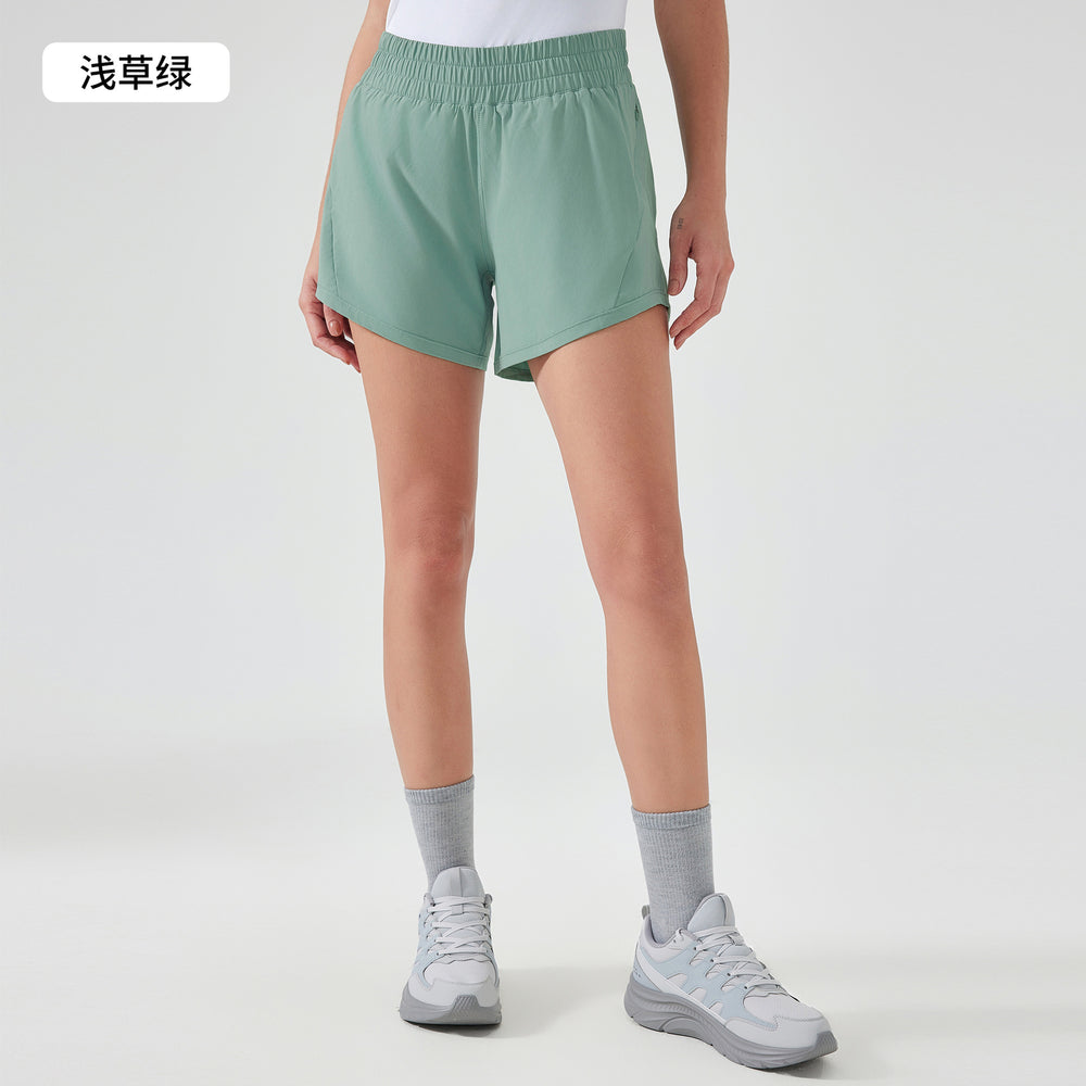 Summer new ice silk quick-dry sports shorts women's loose breathable yoga pants outdoor running fitness shorts d25003