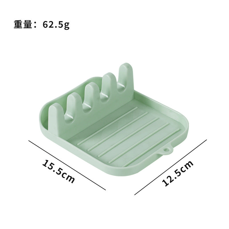 kitchen drain multi-purpose pot lid rack kitchen utensil storage rack ppbottom base for chopsticks shovel spoon rack for home wholesale