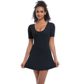 new arrival short-sleeved dress yoga wear quick-drying tight sports tennis skirt outdoor fitness casual hip skirt