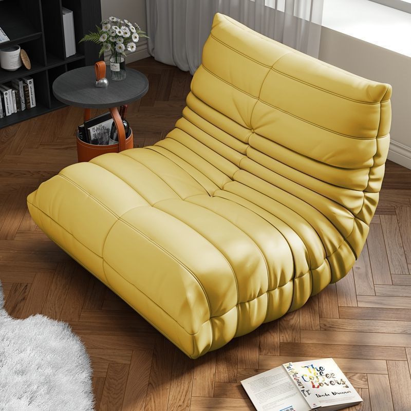 Caterpillar lazy sofa can lie down and sleep bedroom balcony tatami popular single sofa cream style sofa chair