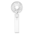 new arrival handheld double-leaf fan for home desktop foldable small fan usb outdoor portable hiking buckle fan