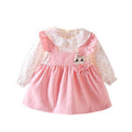 Girls' dress autumn collection : stylish spring and autumn children's wear, baby princess cute dress, kids' long-sleeved skirt