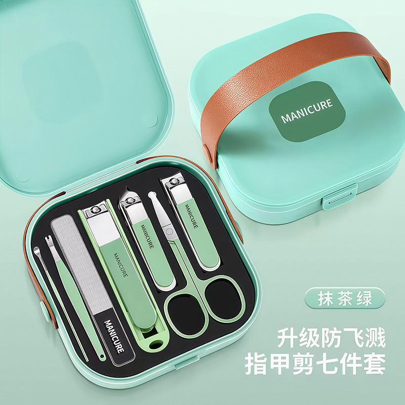 portable anti-splash nail clipper set beauty manicure nail clipper set manicure tool set complete set