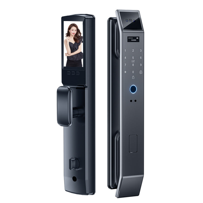 Face recognition door lock, fingerprint door lock, video intercom surveillance, smart door lock, household password lock, video peephole