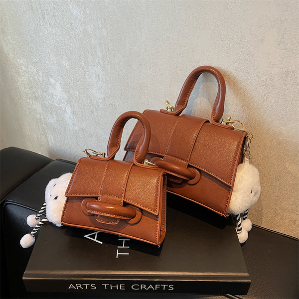 Retro presbyopia shoulder bag women's 2025 popular new niche ins versatile Korean version ins women's bag messenger bag
