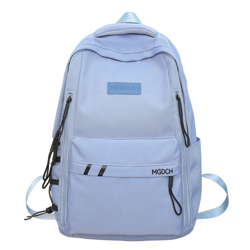 Schoolbag Female College Students Japanese Hong Kong Style Large Capacity Backpack Male High School Students Middle School Students Leisure Travel Backpack Tide
