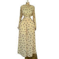 European and american cross-border women's clothing:  summer new arrival - elegant and chic polka dot blouse with high-waisted wide-leg pants casual set