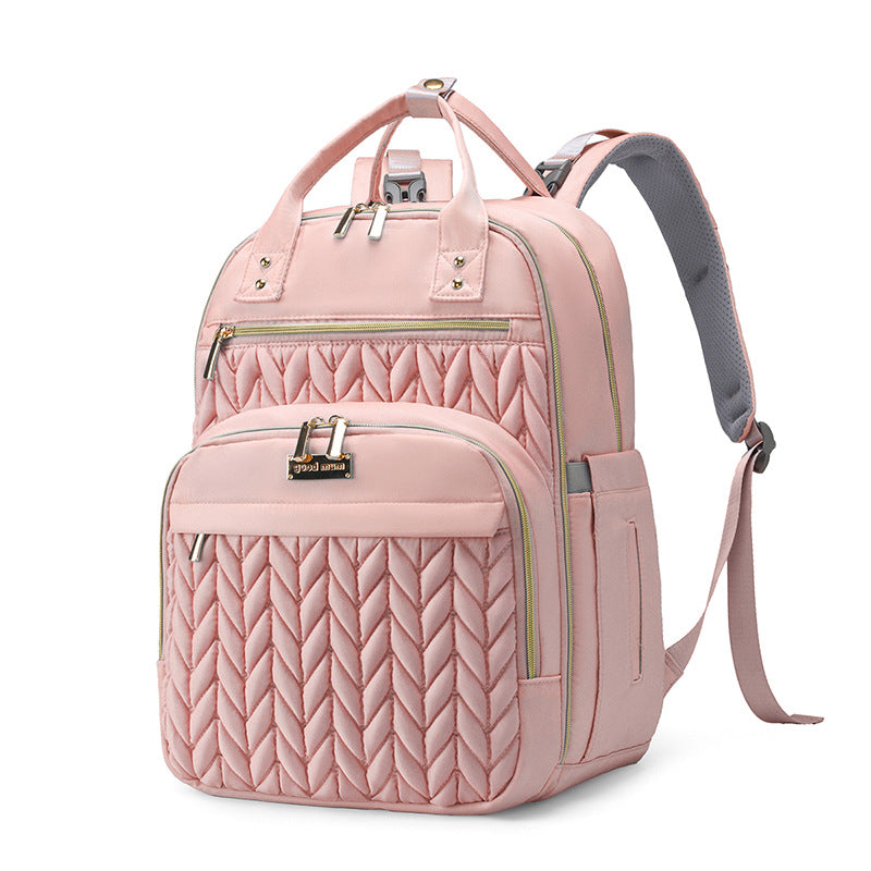 New multi-functional mommy bag, baby urine pad, thermal insulation warehouse, mother backpack, multi-compartment large-capacity mother and baby bag