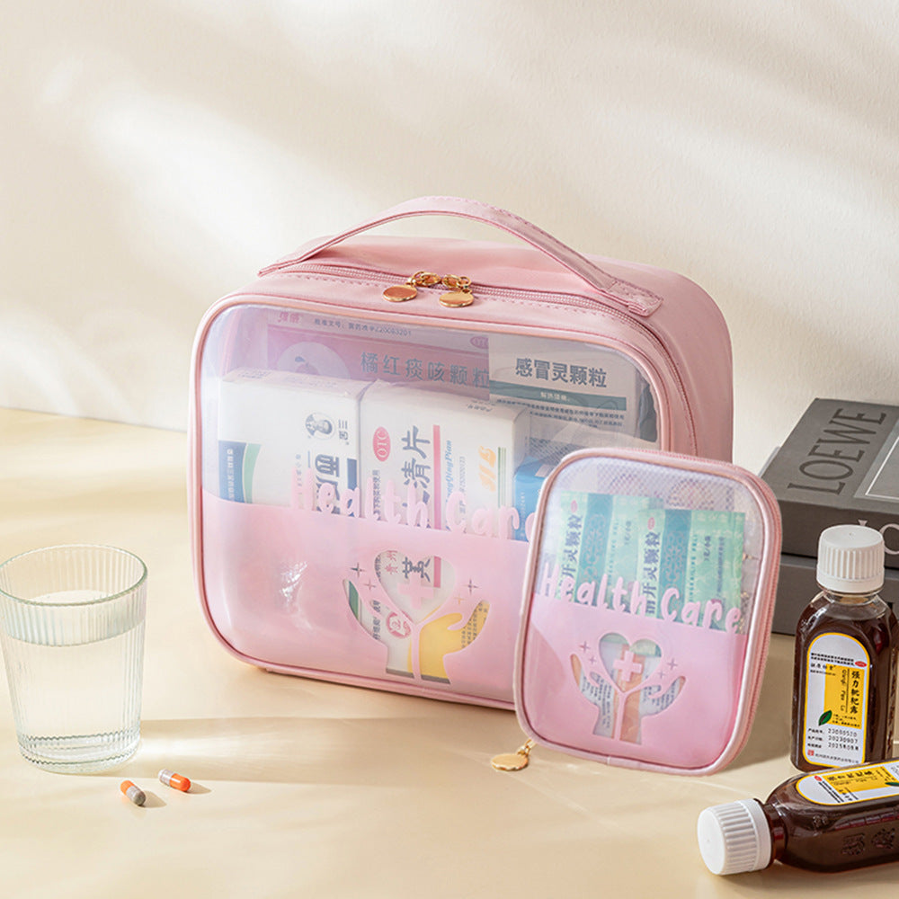 Portable First Aid Kit Cross Drug Storage Bag Travel Business Travel Medical Kit Large Capacity Medical Emergency Kit