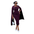 European and american cross-border women's clothing:  summer new arrival - elegant stand collar slit bodycon midi dress