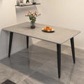 Rock slab dining table and chair combination dining table for home small apartmentaccessible luxury living room dining table rectangular modern marble casual