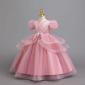 New arrival: export-quality children's formal dress - beaded wedding gown, princess dress for little girls, perfect for piano recitals and performances. kids dress