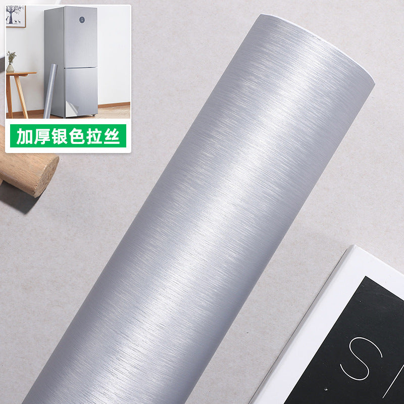 Home elevator door renovation sticker All light luxury brushed metal box Balcony sliding door Washing machine Refrigerator repair