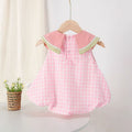 Cute and sweet summer outfit : stylish new cartoon baby girl's super adorable watermelon sleeveless summer romper for infants and toddlers
