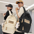 casual versatile backpack - large capacity retro minimalist laptop backpack for college, high school, and middle school students - unisex