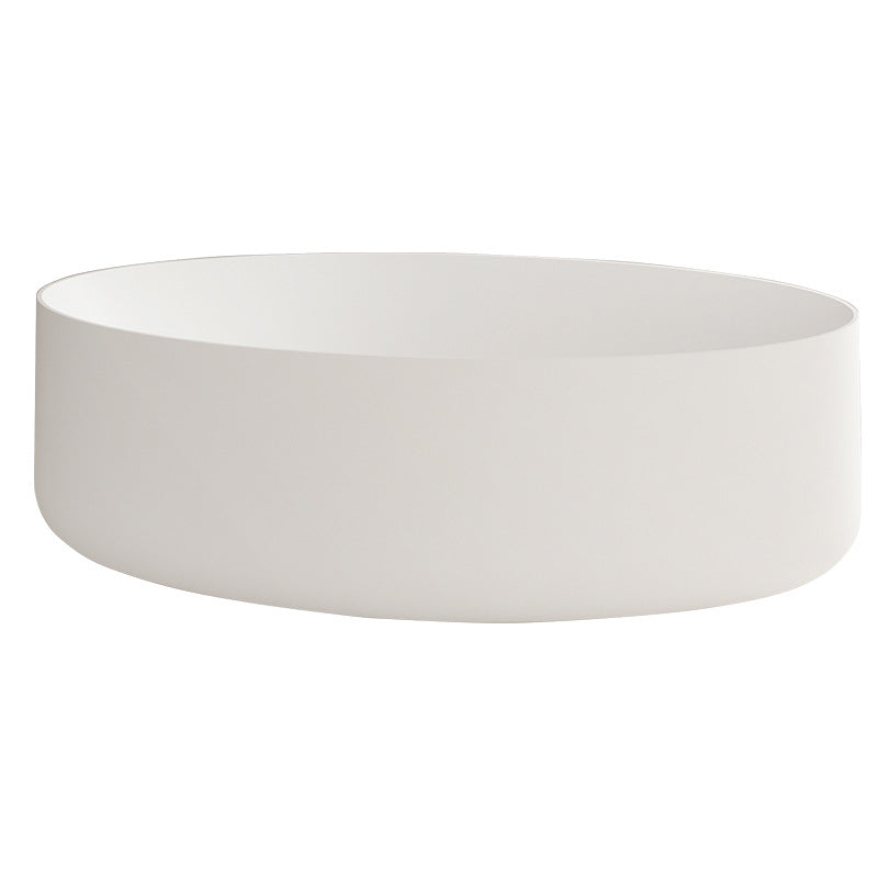 Travel free-standing artificial stone bathtub household small apartment oval PMMA romantic Internet celebrity hotel bathtub