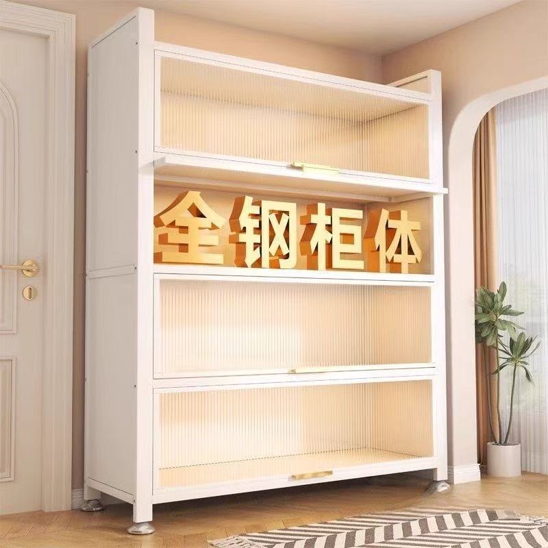 Home & office steel storage cabinet - multi-functional display shelf - bedroom, balcony, and living room storage - file cabinet