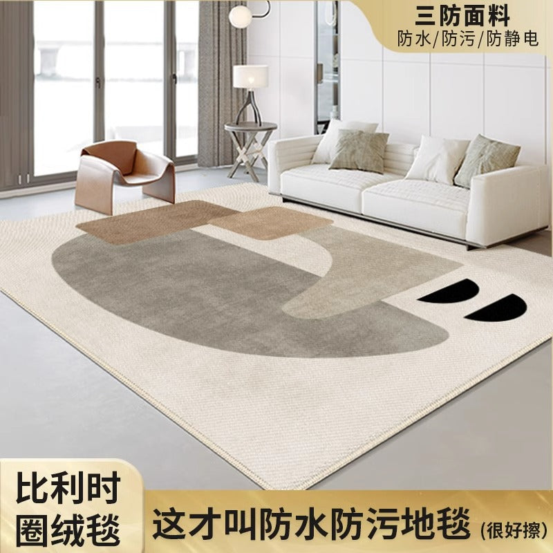 Carpet living room  new waterproofaccessible luxuryclassyfor home sofa coffee table blanket no-wash wipeable cream style floor mat