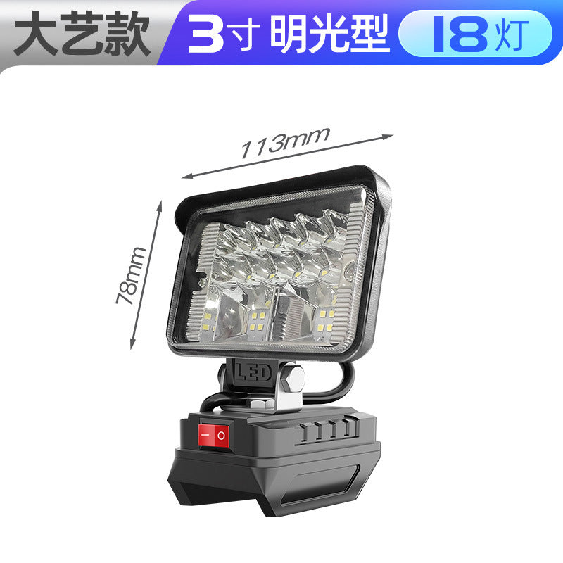 Cross-border rechargeable lighting universal lithium battery work light outdoor LED auto repair fishing emergency lighting