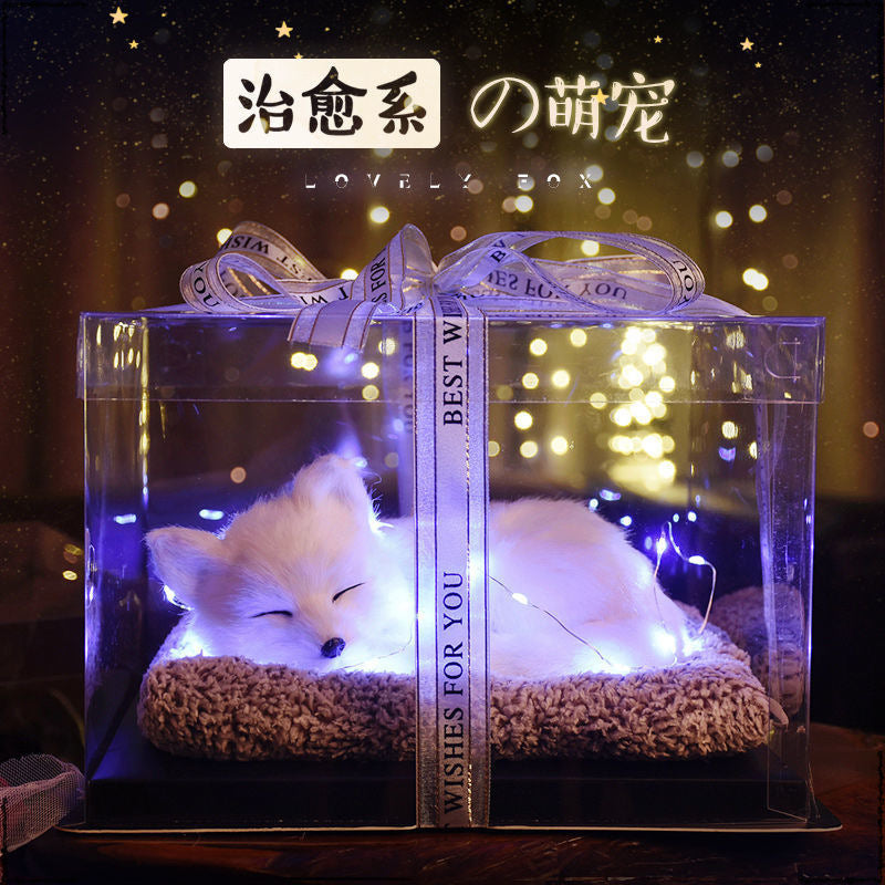 Birthday gifts for girls on Children's Day, children's girlfriends, girlfriends, simulated cats to accompany dolls 61 gift boxes