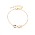 European and american cross-border jewelry: minimalist infinity bracelet - trendy number charm, versatile accessory, hot-selling export item, infinity symbol bracelet