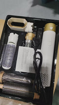 Amazon cross-border curling iron five-in-one hot air comb hair dryer comb curling iron straight hair comb hair dryer automatic hair suction