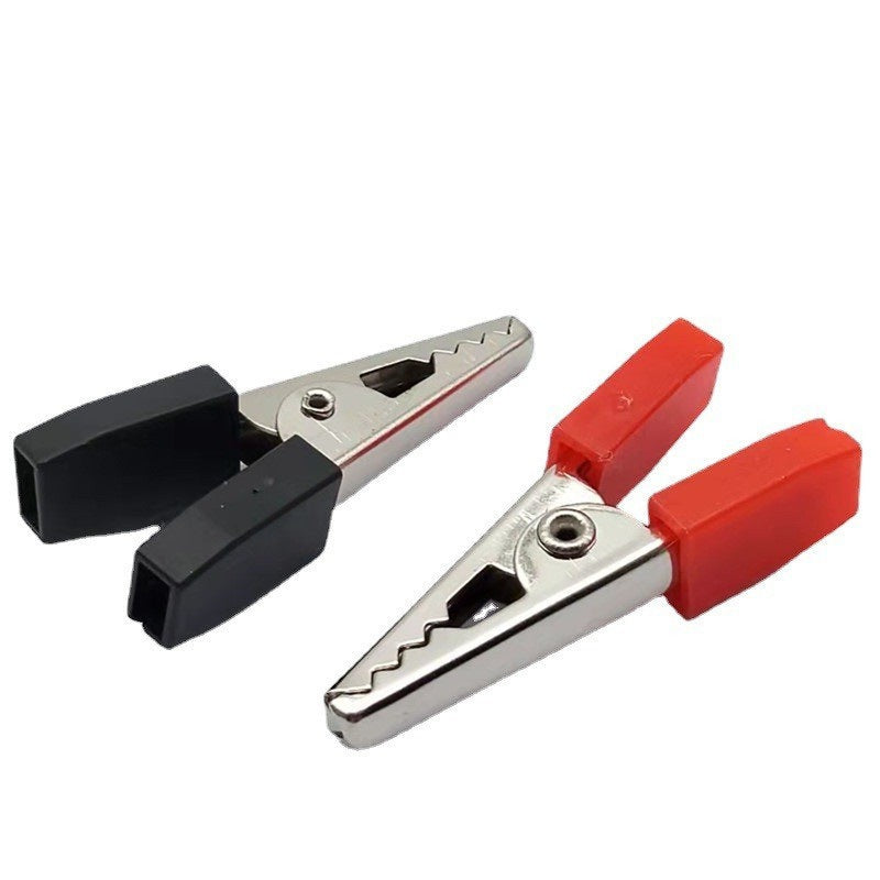 35MM double handle crocodile entrainment insulation sheath PVC sleeve small 028 small charging clip test clip iron clip high frequency