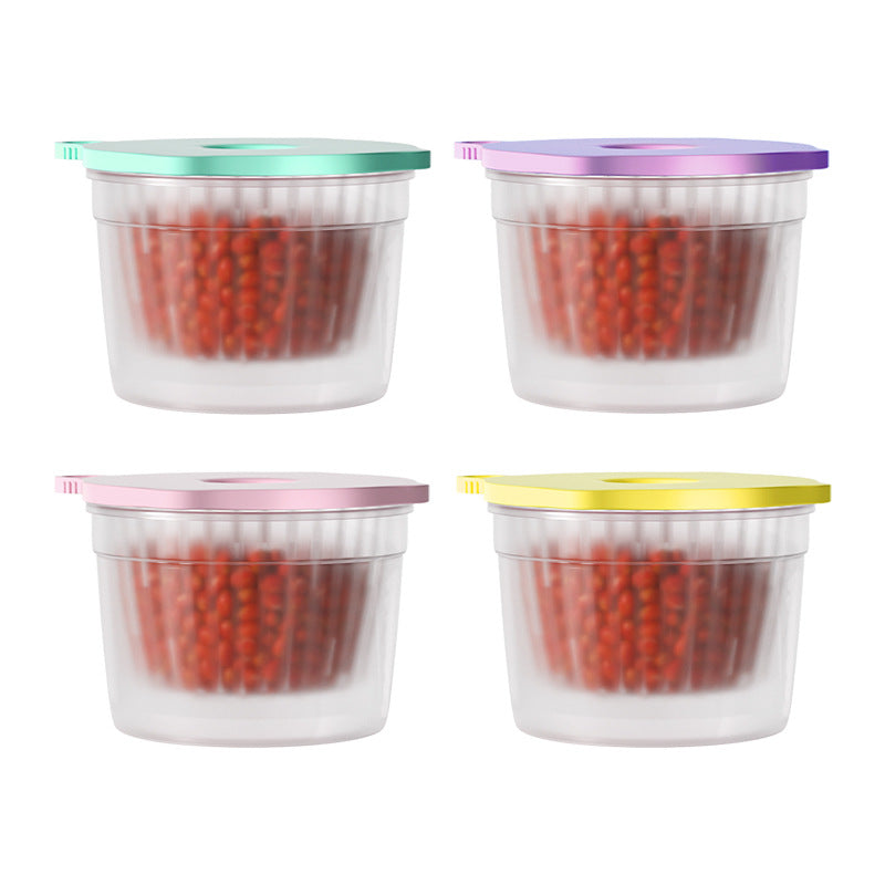 Onion, ginger, and garlic crisper food grade refrigerator storage crisper kitchen chopped green onion preparation packaging pp crisper box for home