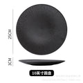 10inch - black striped plate