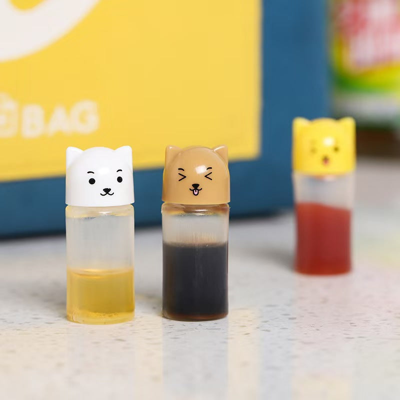 Mini sauce bottle plastic squeeze sauce bottle japanese style squeeze condiment bottle food grade portable soy sauce bottle cross-border