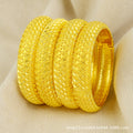 1/2/4pcs middle eastern gold plated bangle arab jewelry wedding bridal jewelry african birthday gift