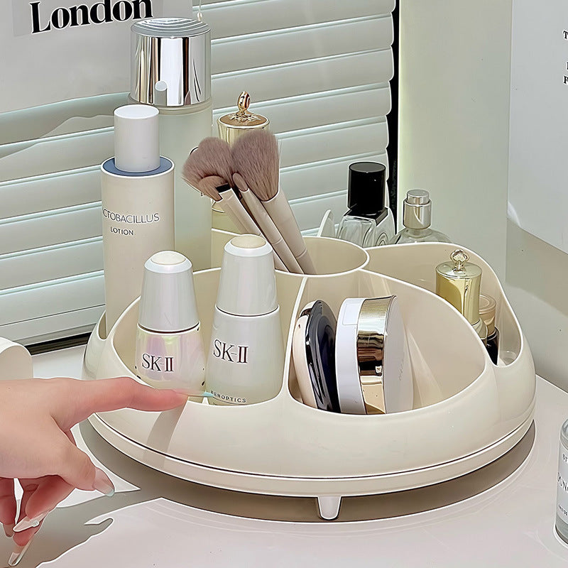 Rotating storage box Multifunctional cosmetics Skin care products Kitchen seasoning storage rack High value household simple style