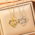 [titanium steel] cross-border popular full zirconium love cross necklace for women, accessible luxury fashion, high-end sweater chain accessories