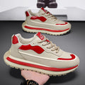 Men's shoes: 2025 spring new arrivals - breathable low-top dad shoes, versatile trendy chunky sole height-increasing sneakers, athletic casual footwear