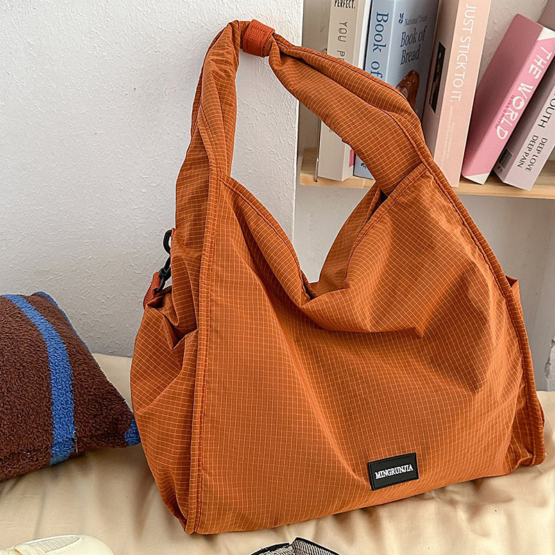 Foreign trade slack bag women's 2025 new large-capacity casual versatile shoulder messenger bag lightweight tote bag